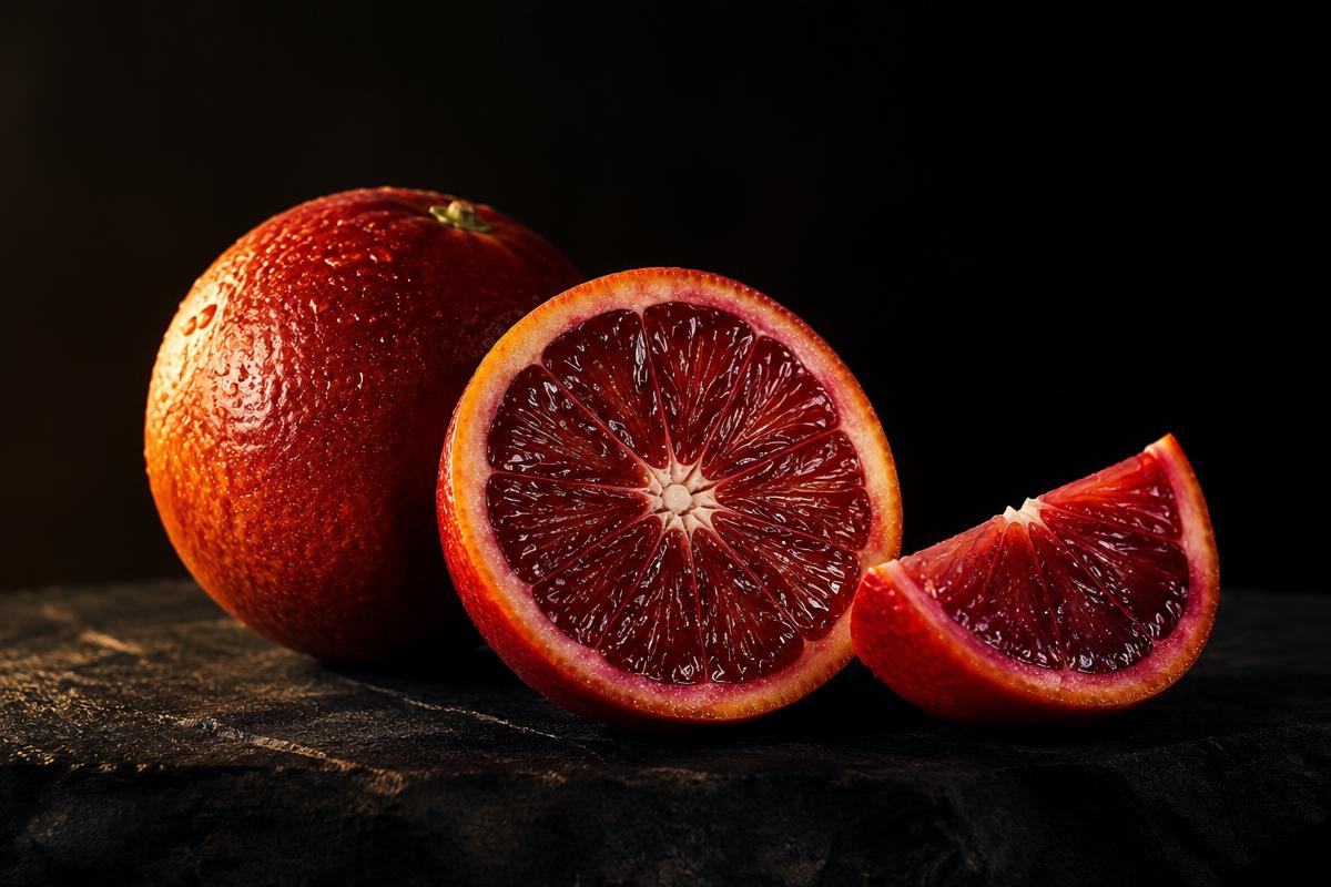 Laranja sanguínea Moro cortada